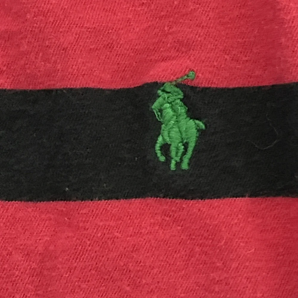 Polo Ralph Lauren Long Sleeve Shirt Girls M (8-10) Blue/Pink Embroidered Logo
